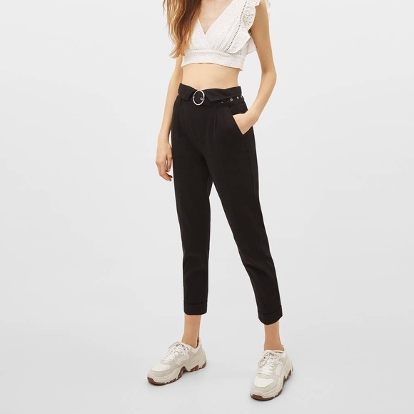 bershka paperbag jeans